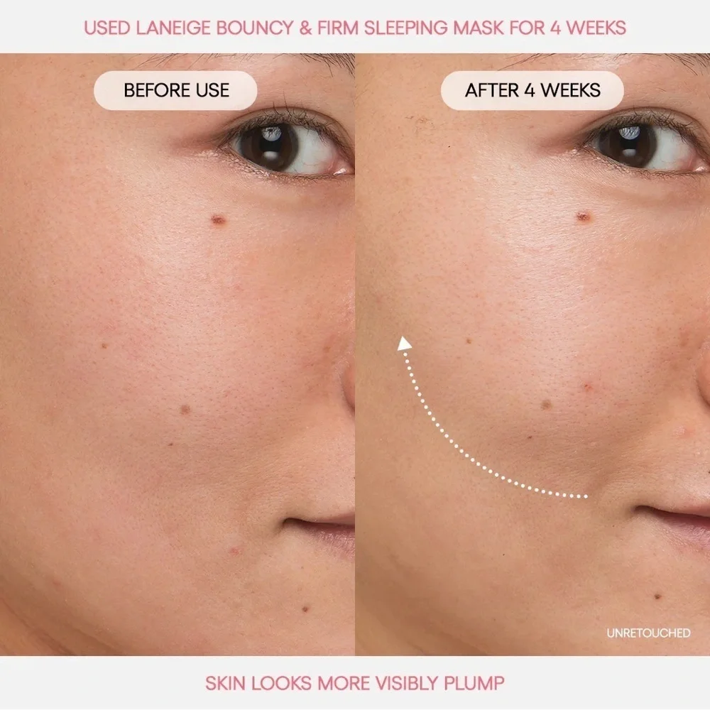 LANEIGE Bouncy + Firm Radiance Boosting Sleeping Mask NIB 60 ml / 2.0 fl oz - Picture 2 of 7